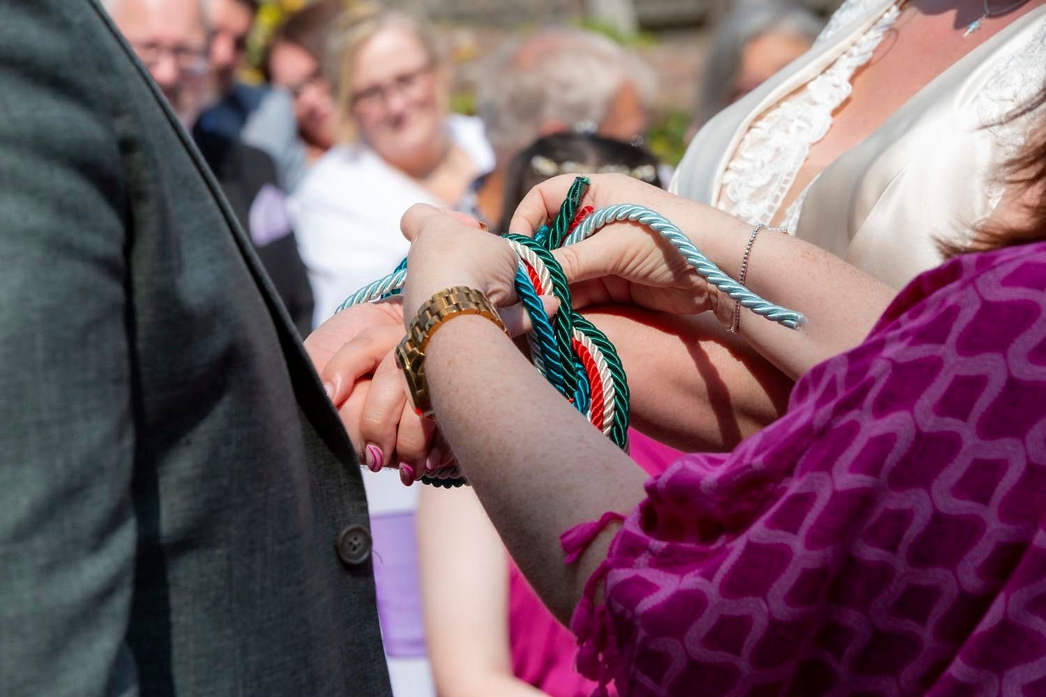 Hand fasting close up