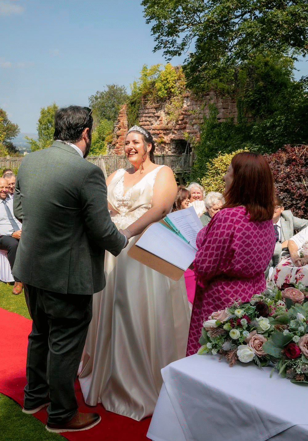 Melissa and Alan smiles